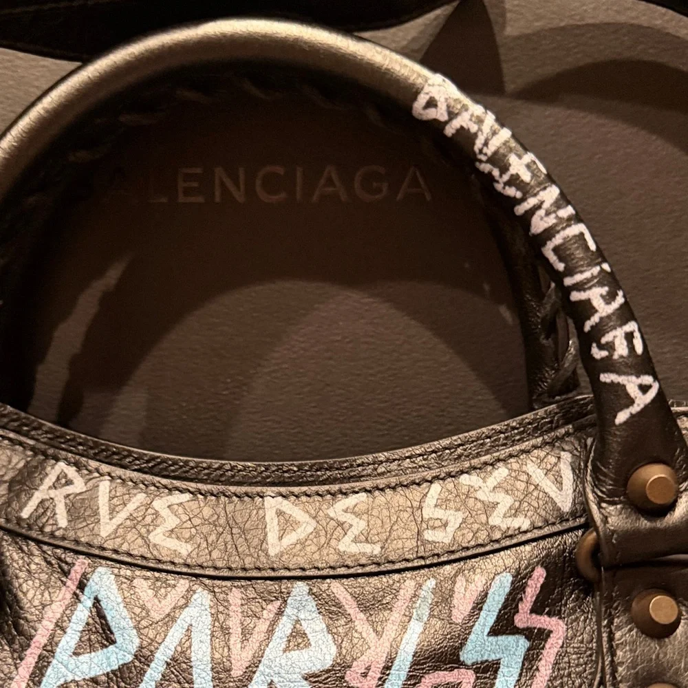 Balenciaga Black Graffiti Classic City Bag - Limited Edition- RARE - Picture 9 of 16